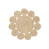 Fleur set de table rotin naturel