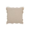 Coussin mousseline avec franges