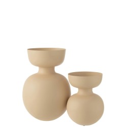 Thibault Vases Métal Beige