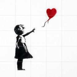 Girl with Balloon BANKSY Poster