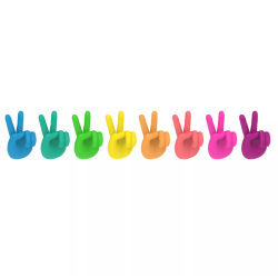 PEACE Lot de 8 Marques verres