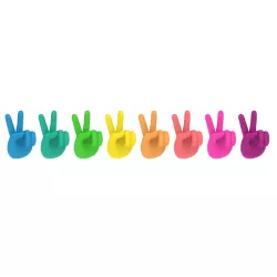 PEACE Lot de 8 Marques verres