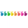 PEACE Lot de 8 Marques verres