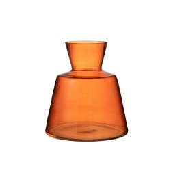 FIZZ vase conique verre orange