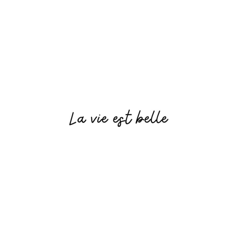 La vie est belle Pack de 5 Tattoos