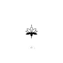 Lotus Pack de 5 Tattoos