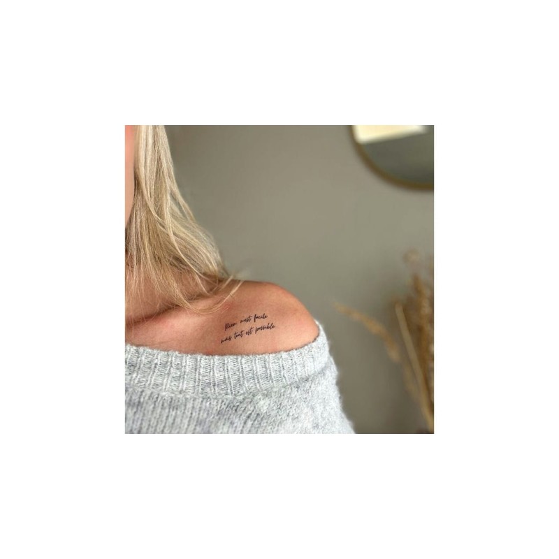 Rien n'est facile tout est possible Pack de 5 Tattoos