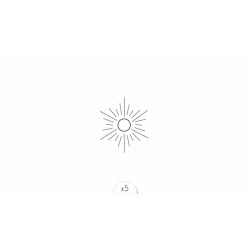 Soleil Pack de 5 Tattoos