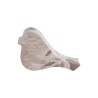 Statue oiseau marbre Brun