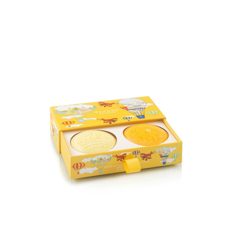 Coffret Duo savons solides Baobab Collection Miami/Saint tropez