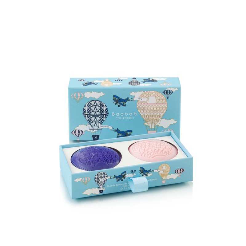 Coffret Duo savons solides Baobab Collection Paris/Manhattan