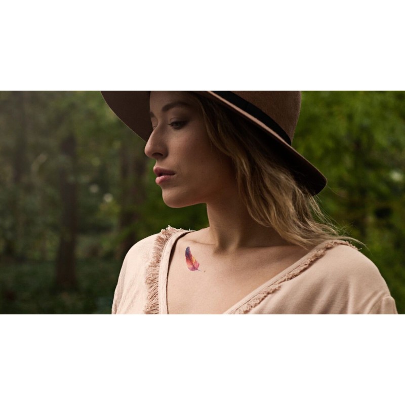 Minis plumes Pack de 5 Tattoos
