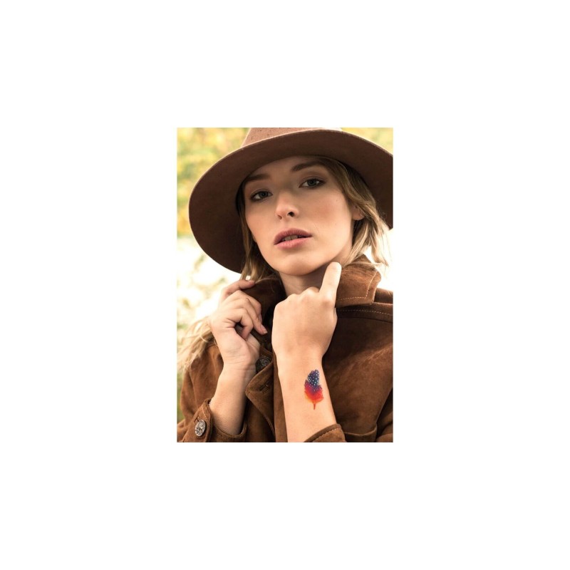 Minis plumes Pack de 5 Tattoos