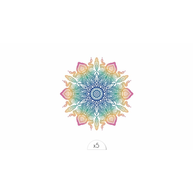 Mandala jungle de 5 Tattoos