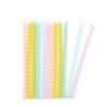 Bougies longues torsadées pastel S/12
