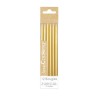 Bougies longues dorées S/12