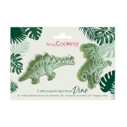 Découpoirs éjecteurs S/2 Dinosaures