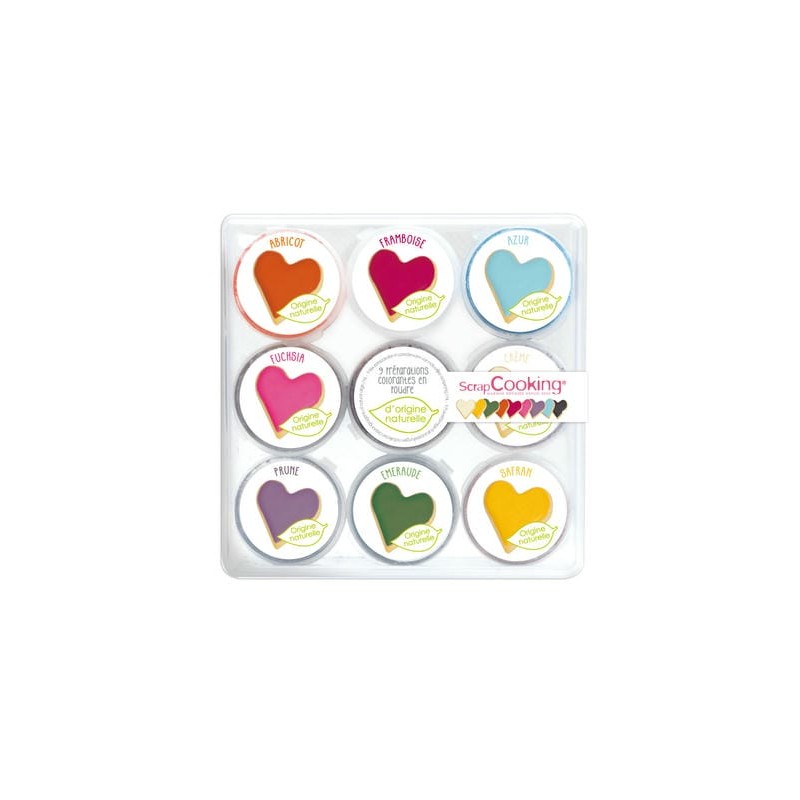 Colorants naturels en poudre S/9
