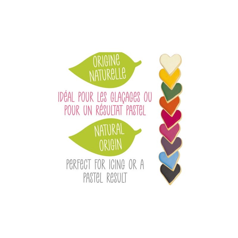 Colorants naturels en poudre S/9