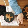 Mini gaufrier Pain d'Epices avec sachet ingredients