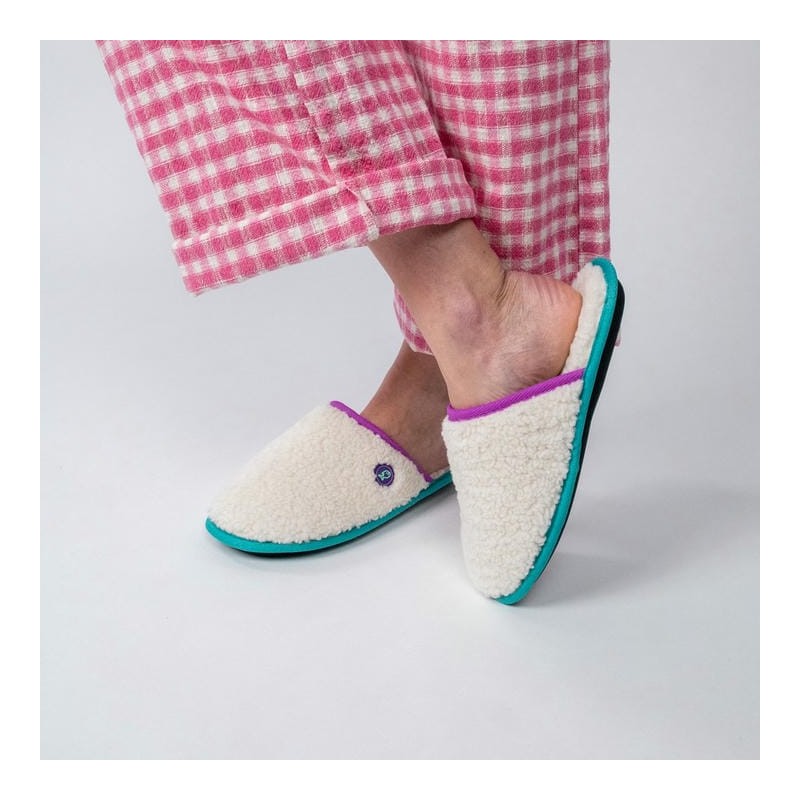 Pantoufles - Sherpa Violet