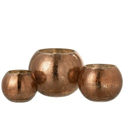 CRAQ photophores Boule Bronze
