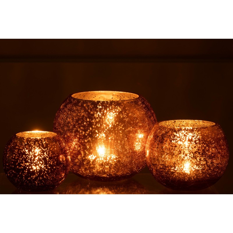 CRAQ photophores Boule Bronze