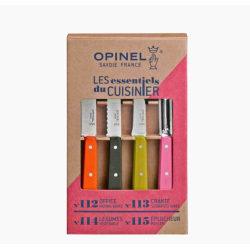 Coffret 4 couteaux Les essentiels du cuisinier / Orange