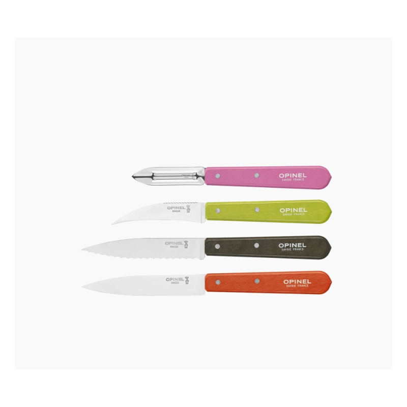 Coffret 4 couteaux Les essentiels du cuisinier / Orange