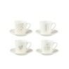 Happy Coffee S/4 Tasses expresso coeurs