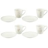 Happy Coffee S/4 Tasses café coeurs