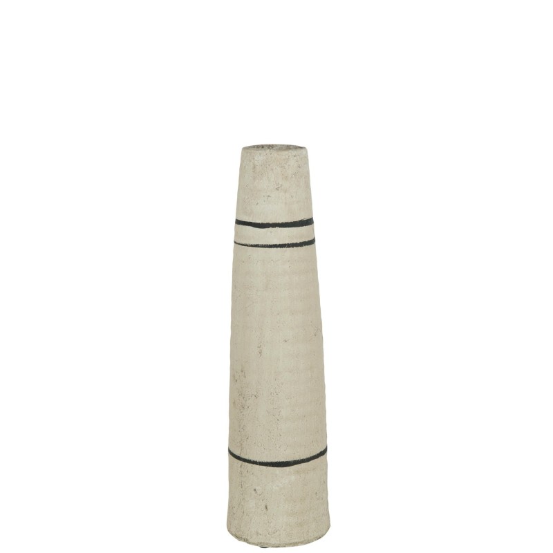 Greco vases tube en terre cuite lignes noires