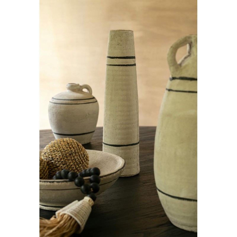Greco vases tube en terre cuite lignes noires