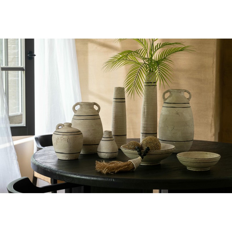 Greco vases tube en terre cuite lignes noires