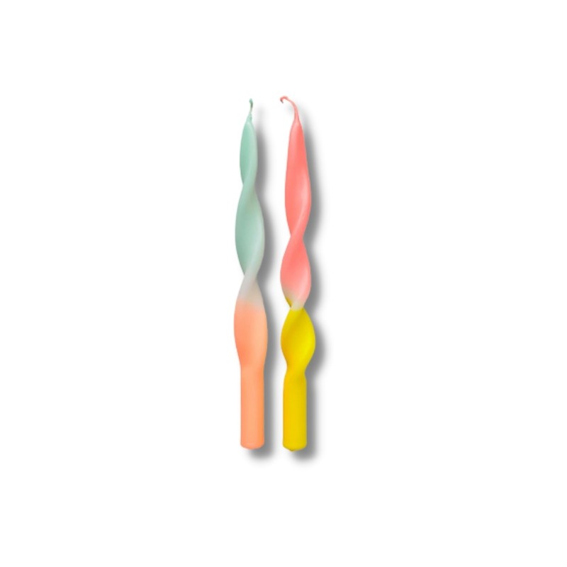 Chandelles Miami Sunrise  set de 2