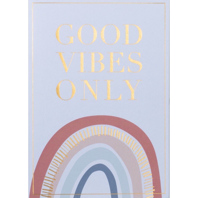 Carte - Arc en ciel GOOD Vibes Only