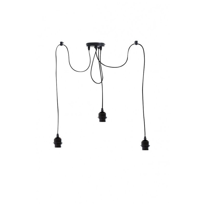 OMARA suspension 3 abat-jours en Rotin naturel