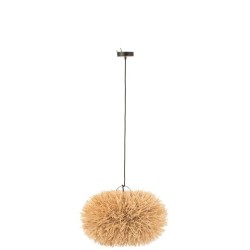 AJACCIO Lampe Suspendue Ou Abat-Jour Rotin Naturel Small