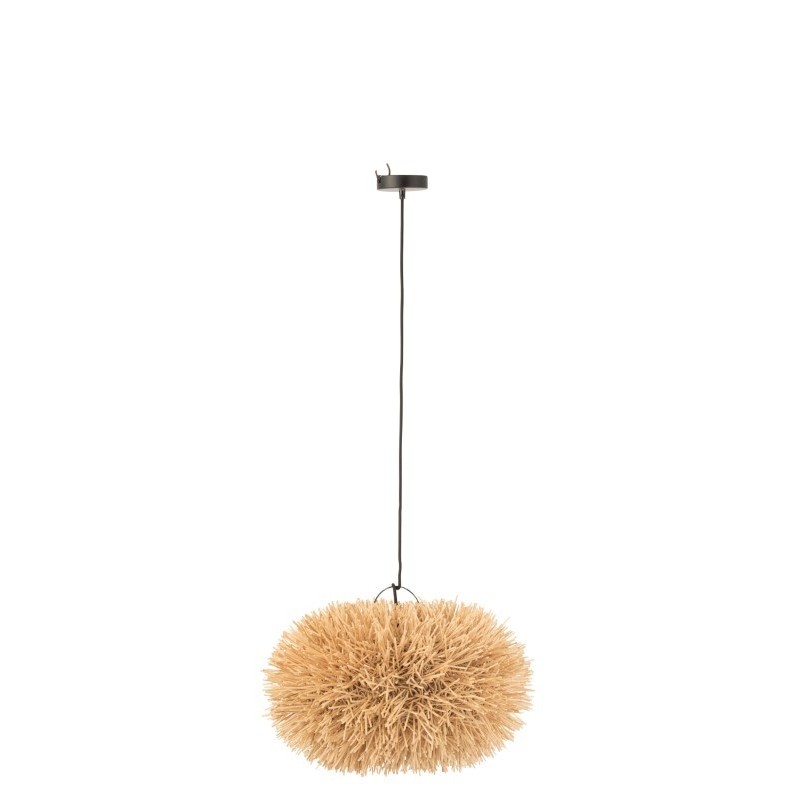 AJACCIO Lampe Suspendue Ou Abat-Jour Rotin Naturel Small