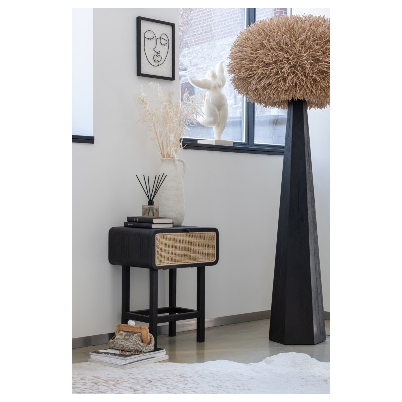 AJACCIO Lampe Suspendue Ou Abat-Jour Rotin Naturel Small
