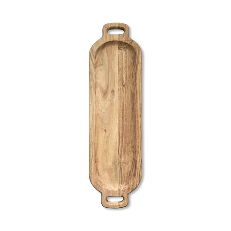 SERVENDO Planche Bois Naturel Allongée Large
