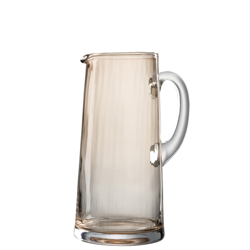 Carafe Lignes Verre Ambre
