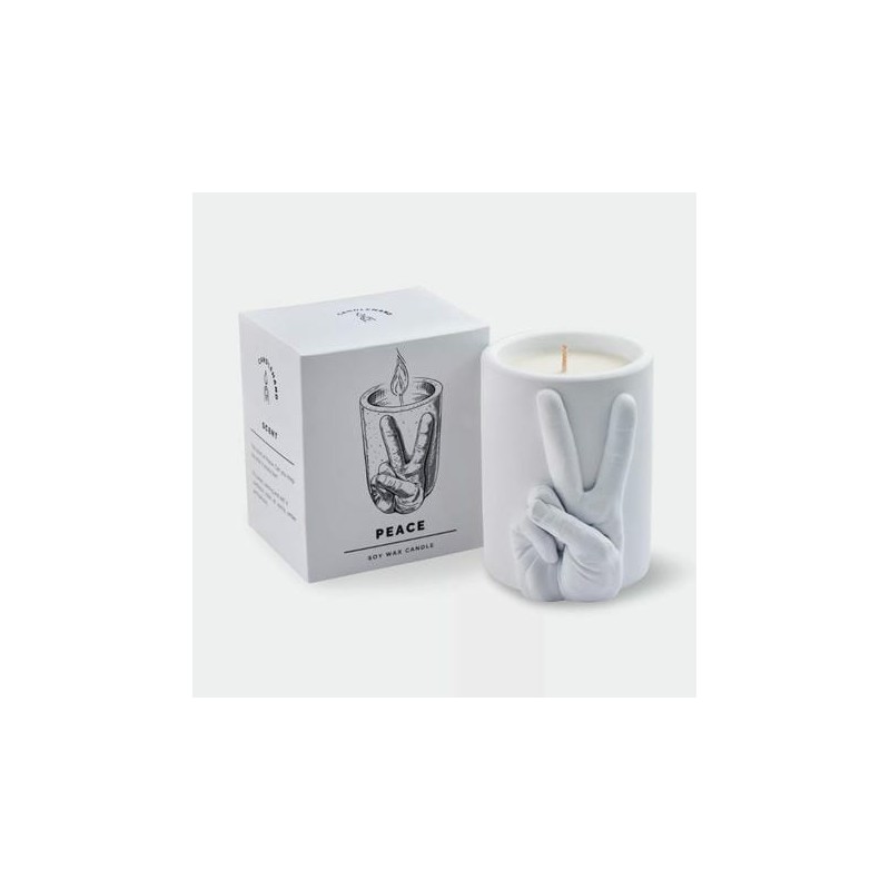 PEACE Bougie beton