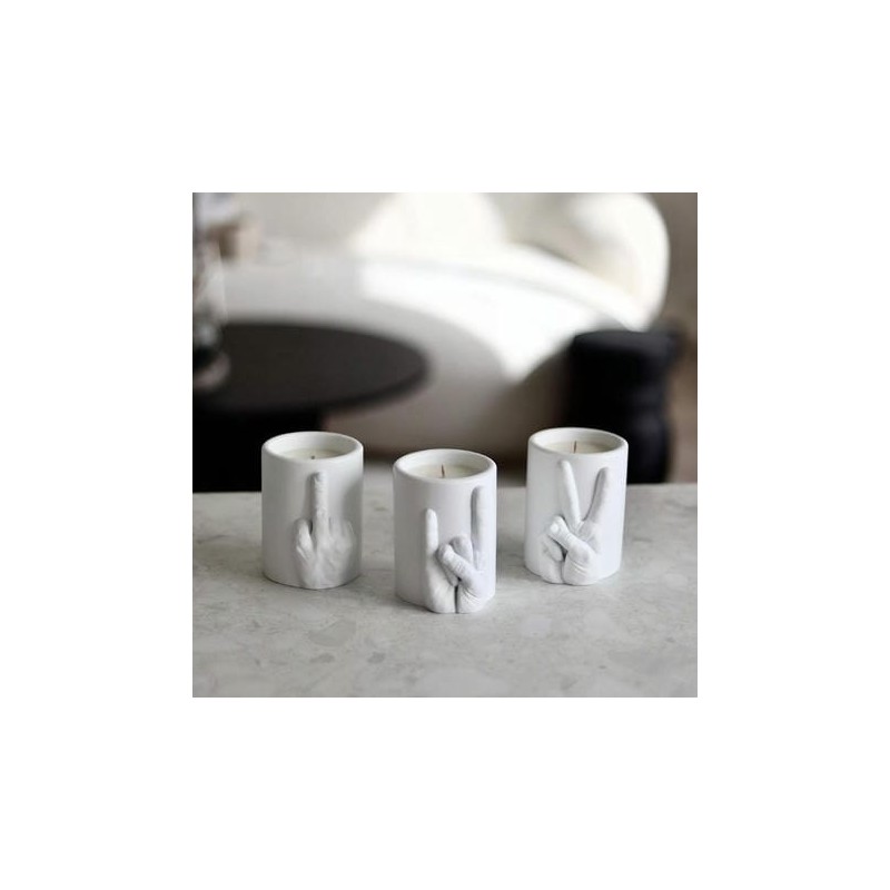 PEACE Bougie beton