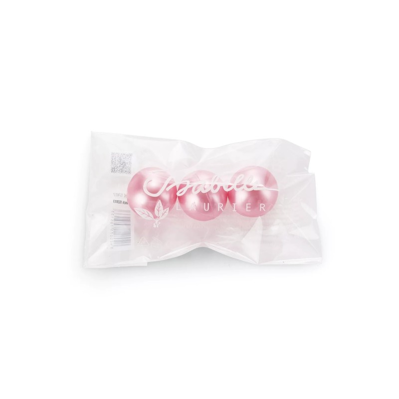 Perles d'huile de bain Rose Nacre S/3