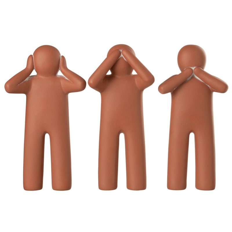 Maurice en TRIO Entendre/Voir/Se Taire Terracotta