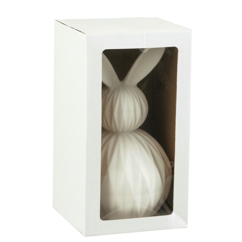 Lampe lapin origami en porcelaine