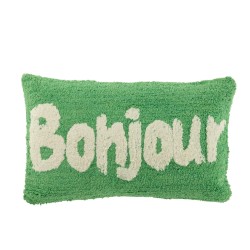 Coussin Tufté BONJOUR