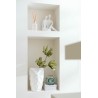 Mirena vase argile blanc