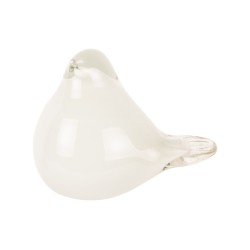 BIRDY Statue en verre blanc